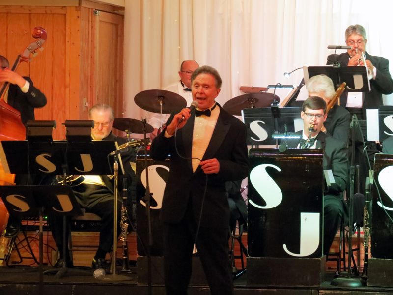 Dr. Jerry Anderson singing with the band